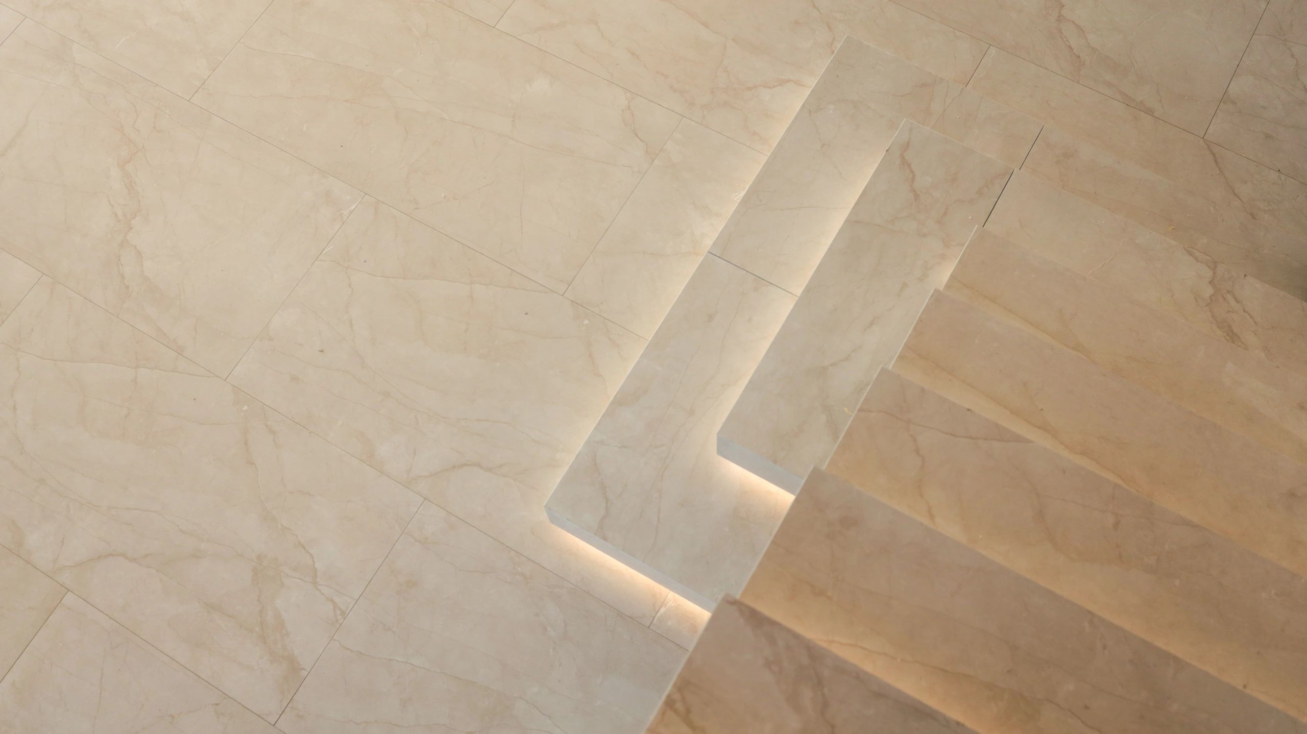 Luxury interior staircase with premium finishes