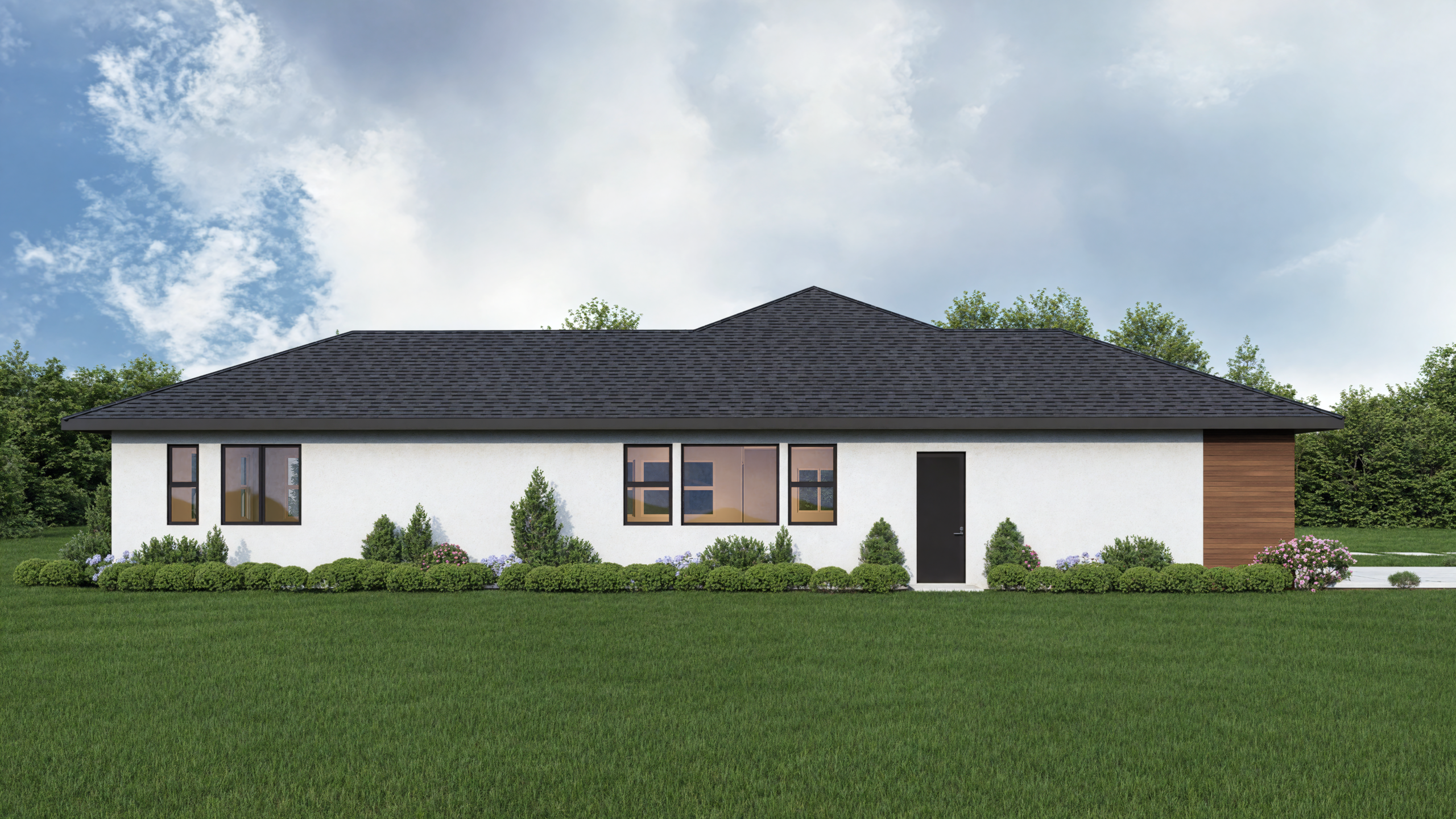 Plan Two elevation rendering at Brady Estates