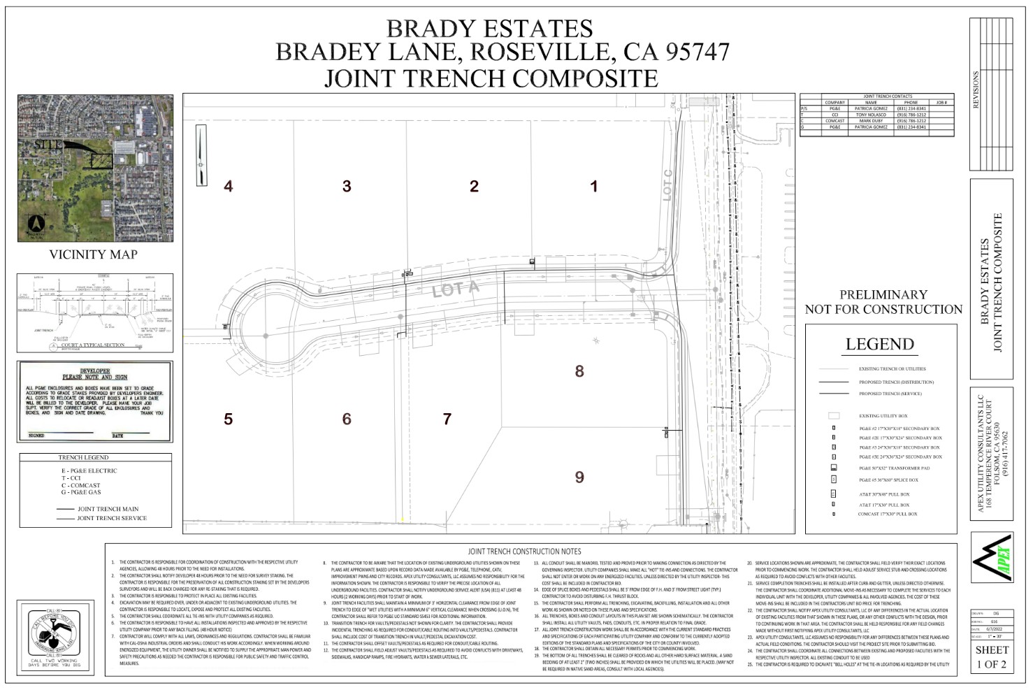 Brady Estates community streetscape in West Roseville